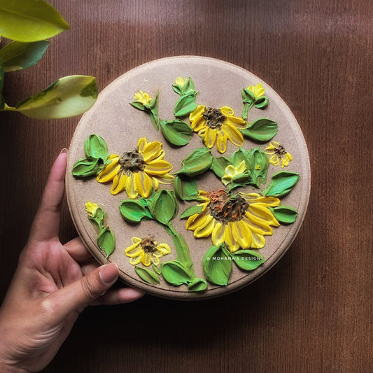 Sunflower Field ~ Textured Art